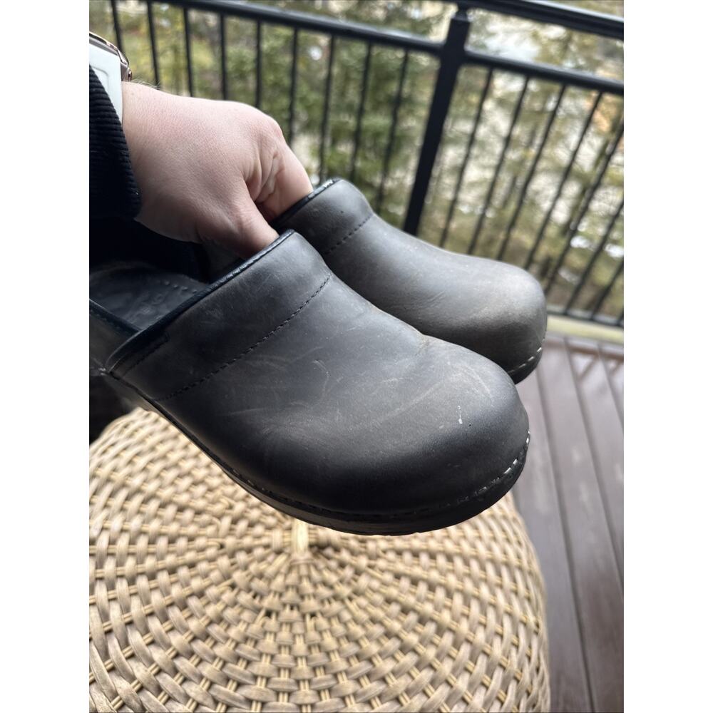 Dansko Black Leather Mules - Picture 11 of 14